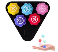 JEYORZY Gonggi Korean Game, Gonggi Jack Stone Pebbles Set Gioco, Pietre Gonggi, Giochi trivia per famiglie, Gioco di puzzle, Giocattoli per allenare la coordinazione occhio-mano