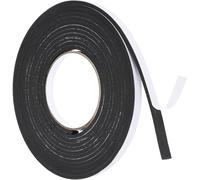 JEYORZY Guarnizione Paraspifferi Finestre e Porte 2x20 mm, Schiuma Nastro Paraspifferi Porta, Alta Densità Neoprene Adesivo Isolamento Nastro Sigillante per Anti Freddo, Rumore e Collisione