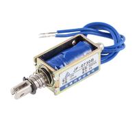 JF-0730B DC 12V 300mA 5N/10mm Plunger Return Open Frame Solenoid Electromagnet