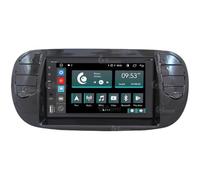 JF Sound - Autoradio Custom Fit per Fiat 500 Pre-Restyling Nero Lucido (2007-2015) - Android 8 Core - GPS - Bluetooth - WiFi - CarPlay/Android Auto - HD Touchscreen 6.2" - DAB+ - USB - Comandi Vocali