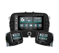 JF Sound - Autoradio X7C per Fiat 500 dal 2015 - Display HD 7" - CarPlay e Android Auto via Cavo - Bluetooth - Radio DAB+ - Prodotto in Italia