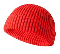 JFAN Miki Hat Swag in Maglia Retro Trawler Invernale Beanie Hat Cappellino da Baseball Unisex Cappello a Maglia Moda,Rosso,Taglia Unica