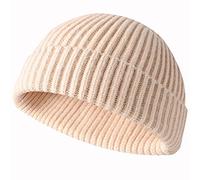 JFAN Miki Hat Swag in Maglia Retro Trawler Invernale Beanie Hat Cappellino da Baseball Unisex Cappello a Maglia Moda,Beige,Taglia Unica