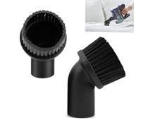JFangZHZH Spazzola per Aspirapolvere,2 Pezzi Bocchetta per Mobili e Divani,Spazzola,Bocchetta,Pennello per Mobili per Aspirapolvere,Nero,Adattabile 35 mm di Diametro