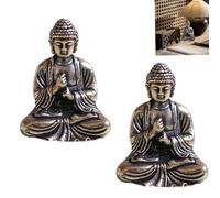 JFangZHZH Statuette piccolo Buddha,2 pezzi Mini statua di Buddha Statua Portafortuna,Statuetta Decorativa Zen e Feng Shui,Idea Regalo,Porta Felicità Interni,2,8 X 2,4 cm