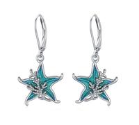 JFASHOP Orecchini da donna a forma di stella marina, in argento Sterling 925, a forma di stella marina, per la festa della mamma, San Valentino, per ragazze