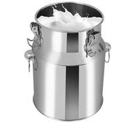 JFBLSD Secchio in Acciaio Inossidabile con Coperchio 5-88L - Contenitore Il Trasporto del Latte, Secchio Vino, barile Olio, Serbatoio, Contenitore for liquidi casa e Fattoria - Brocca Versatile(42L)