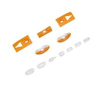 JfdLbv Copertura for Luce a LED Adatta for Aereo RC Modello 90mm Ares 3D EDF Jet(Yellow)