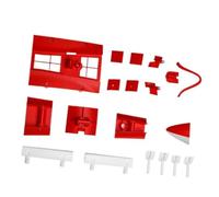 JfdLbv Parti in plastica Adatte for Aereo RC Modello 90mm Ares 3D EDF Jet(Red)