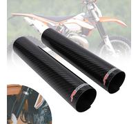 JFG RACING 170 mm Protezione Forcella Anteriore Moto,Protezione Forcelle Fibra di Carbonio,Ammortizzatore Ghette Stivali Regolabili Universali per Dirt Bike On/off Road
