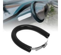 JFG RACING 64cm/25.2" Protezione Scarico Moto,Universale Protezione Scarico Regolabile,Anello Protezione Scarico Moto per Pit Dirt Bike Motocross Supermoto Enduro Scooter-Nero