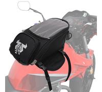 JFG RACING Borsa Serbatoio Magnetica Moto,Borsa Multifunzione con Finestrella più Ampia,Borsa per Serbatoio Moto Universale per la maggior parte delle Motociclette Sportive e Roadster