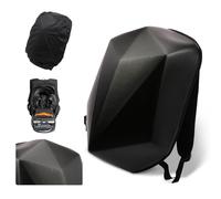 JFG RACING Zaino Rigido Moto, A Forma di Diamante in Fibra di Carbonio Impermeabile Capiente (30 L) per Attività all’aperto Viaggi Campeggio Ciclismo