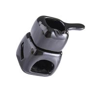 JFGCTYHXY Bruciatore per aromaterapia, Aromaterapia compatta, Fusione Rapida del Cioccolato e Riscaldamento Burro, durevolezza, Costruzione in Ceramica(Black)