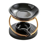 JFGCTYHXY Bruciatore per aromaterapia, Supporto for diffusore di Oli Essenziali in Ceramica for aromaterapia e fragranze for la casa(Double Oblique)