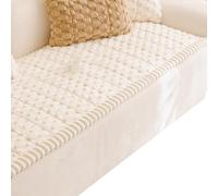 JFGCTYHXY Copridivani, Copridivano morbido e caldo, spesso, antiscivolo, in peluche, for 2-3 cuscini, lavabile(White,70x70cm)