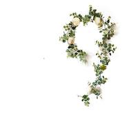 JFGCTYHXY Decorazioni Floreali Artificiali, White Rose PeonyEucalyptus Strands for Wedding Birthday Party Home Garden Decoration(1pc Cham Peony)