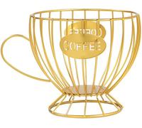 JFGCTYHXY fruttiera traforata, Piatto da frutta cavo con tazza caffè personalità geometrica - for bancone cucina, piano di lavoro, casa