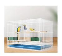 JFGCTYHXY Gabbie per Uccelli, Gabbie for Uccelli for for in Filo Metallico Trasportini rettangolari for Gabbia for Il Volo Grande for del parrocchetto Prodotti for Animali Domestici(White Small)