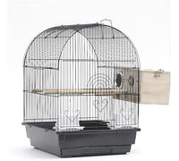 JFGCTYHXY Gabbie per Uccelli, Gabbie for Uccelli Semplici for retrò Gabbia for in Ferro battuto con Supporto Girevole Grande e Resistente casetta for da 20 Pollici(B Set)