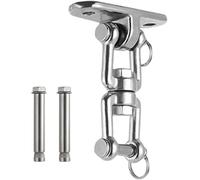 JFGCTYHXY gancio per altalena per carichi pesanti, 1 set di ganci for altalena, accessori e ferramenta for appendere, piastra girevole portante, trapezio fisso