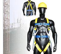 JFGCTYHXY mbracature di Sicurezza, Imbracatura di Sicurezza anticaduta, Imbracatura for Arrampicata all'aperto, Corda Salvataggio for edilizia, Manutenzione ed esplorazione(Single Small Hook)