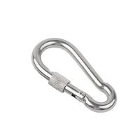 JFGCTYHXY Moschettone, Moschettone in Acciaio Inossidabile 304 con moschettone e Fibbia a Molla(M4x40 1pcs,with Nut)