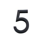 JFGCTYHXY Numeri civici, 1 pz. 100 mm 3,9" Numero civico Moderno, Adesivo Autoadesivo Nero for Cassetta Postale, Numero Esterno for Appartamento, Ufficio, Camera d'albergo(5)