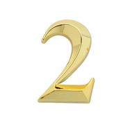 JFGCTYHXY Numeri civici, Adesivo for Numero civico 0-9, 3D, Autoadesivo, in Oro, for Porta, Appartamento, Hotel, Ufficio, indirizzo, Targa Adesiva Stradale(2)