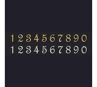 JFGCTYHXY Numeri civici, Targa for Porta in Acrilico autoadesiva da 7 cm, Numero civico 0 a 9, Colore Argento e Oro, for casa Ufficio(Silver,3)