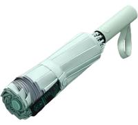 JFGCTYHXY ombrello, apertura e chiusura automatica, compatto ad alta resistenza al vento, con strisce riflettenti(Green)
