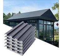 JFGCTYHXY Pannelli per tetti, 1 2 5 Pezzi di lastre di Copertura in Metallo Ondulato, Rivestimento del Tetto for Tutte Le Stagioni, Pannello Antivento, Personalizzabile(5pcs,L 0.9m/3ft)