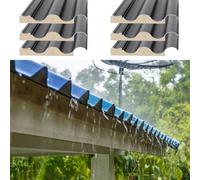JFGCTYHXY Pannelli per tetti, 6 Pannelli di Copertura in Metallo Ondulato, Sostituzione della Copertura del Tetto for stalle, carport, Patio, Personalizzabili(Grey,L 1.3m/4.3ft)