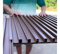 JFGCTYHXY Pannelli per tetti, Lastre for coperture con scanalature trapezoidali, Pannelli di Rivestimento for coperture isolati Lunghi 1,5-3,5 m(Brown,L 1.6m/63in)