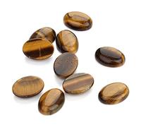 JFGCTYHXY Perline in pietra naturale, 10 pezzi/lotto di perline pietra cabochon ovali in onice con retro piatto for la creazione gioielli fai da te(4,10x14mm)