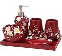 JFGCTYHXY Set da Bagno, Set da Bagno di Cinque Pezzi con Accessori for Il, Set Lavaggio, Tazza for, spazzolino Denti, for, Regalo