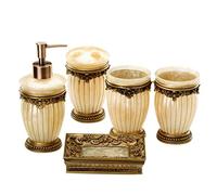 JFGCTYHXY Set da Bagno, Set di 5 mobili da Bagno in Resina, Decorazioni for Il, Articoli toeletta, Accessori, Set