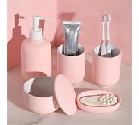 JFGCTYHXY Set da Bagno, Set Regalo da Cinque Pezzi for Il Bagno, spazzolino Denti, collutorio, Tazza, Lavaggio, Decorazione, Contenitore for