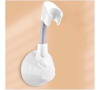 JFGCTYHXY Supporto per soffione Doccia, Supporto for Doccia a Ventosa, Portatile e Rimovibile, con angolazione Regolabile, a Prova di(White)