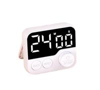 JFGCTYHXY Timer, Timer da Cucina digitali con Display visivo, Conto alla rovescia Magnetico, Timer for la in Classe, Fitness e Pasticceria(White)