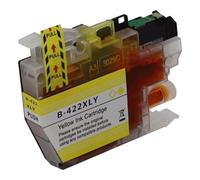 JFGIkLFD Cartucce d'inchiostro compatibili per stampanti MFC-J6940DW DCP-J1140DW 422 422 421 421 422 422XL 421 421XL(1PC 422XL Y)
