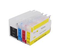 JFGIkLFD Cartucce d'inchiostro di ricarica a 4 colori compatibili Plavetink per 711 XL Hp711 con chip ARC per stampanti Designjet T120 T520