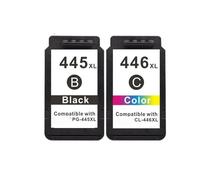 JFGIkLFD Cartuccia d'inchiostro Compatibile PG-445 PG445 CL-446 XL per stampanti MX494 MG2440 MG2940 MG2540 MG2540S IP2840