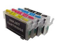 JFGIkLFD Cartuccia d'inchiostro ricaricabile 92N compatibile con stampanti T26 T27 TX106 TX117 TX119 TX109 C91 CX4300 con chip di ripristino automatico T0921N T0924N