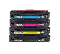 JFGIkLFD Set di cartucce toner compatibili 4 pezzi per CF500A 501A CF502 CF503A per LaserJe Pro M254nw M254dw MFP M281fdw M281fdn M280nw 4 colori