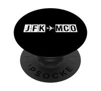 JFK a MCO Route New York Orlando Airport Code PopSockets PopGrip Adesivo