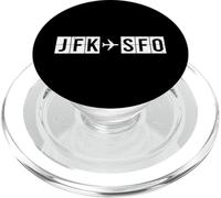 JFK a SFO Codice Aeroporto New York Percorso di viaggio San Francisco PopSockets PopGrip per MagSafe