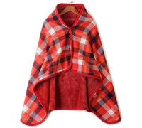 JFNHUTL Coperta Invernale per Sedia a rotelle, Coperta Sciarpa per Adulti, Fodera in Flanella, Coperta Calda, Poncho per Sedia a rotelle, Coperta per Ginocchia, Coperta per Gambe
