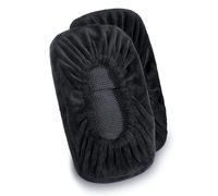 JFNKLFG Cuscini per Braccioli Fodere for braccioli in Spugna di Velluto 1/2 Pezzi for sedie da Ufficio, Supporto for Gomiti e avambracci per Sedia da Gioco(Black 2PCS)