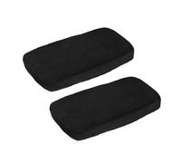 JFNKLFG Cuscini per Braccioli Fodere for braccioli in Spugna di Velluto 1/2 Pezzi for sedie da Ufficio, Supporto for Gomiti e avambracci per Sedia da Gioco(Black 1PCS)